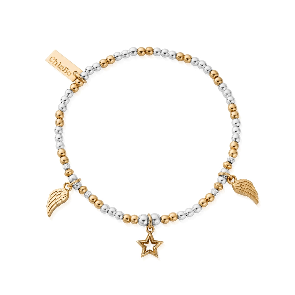 Chlobo Mixed Metal Gold Plated and Silver Everyday Seeker Bracelet CBO-637 Image 1