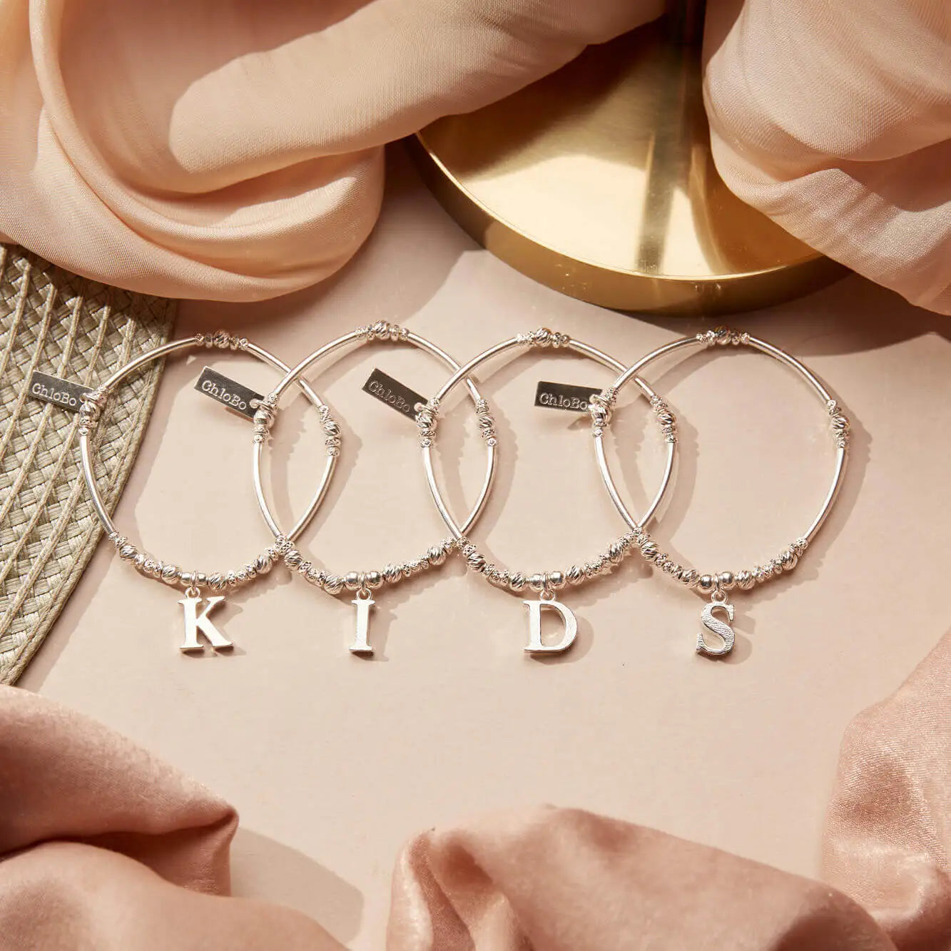 ChloBo Sterling Silver Childrens Initial Bracelet CBO-431/A Image 2