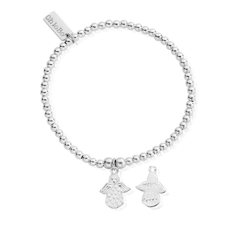 ChloBo Sterling Silver Cute Charm Made For An Angel Bracelet CBO-046 Image 1