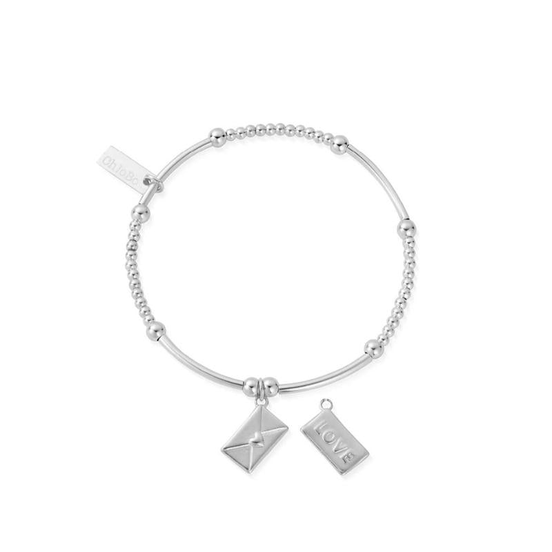 ChloBo Sterling Silver Cute Mini Love Letter Bracelet CBO-026 Image 1
