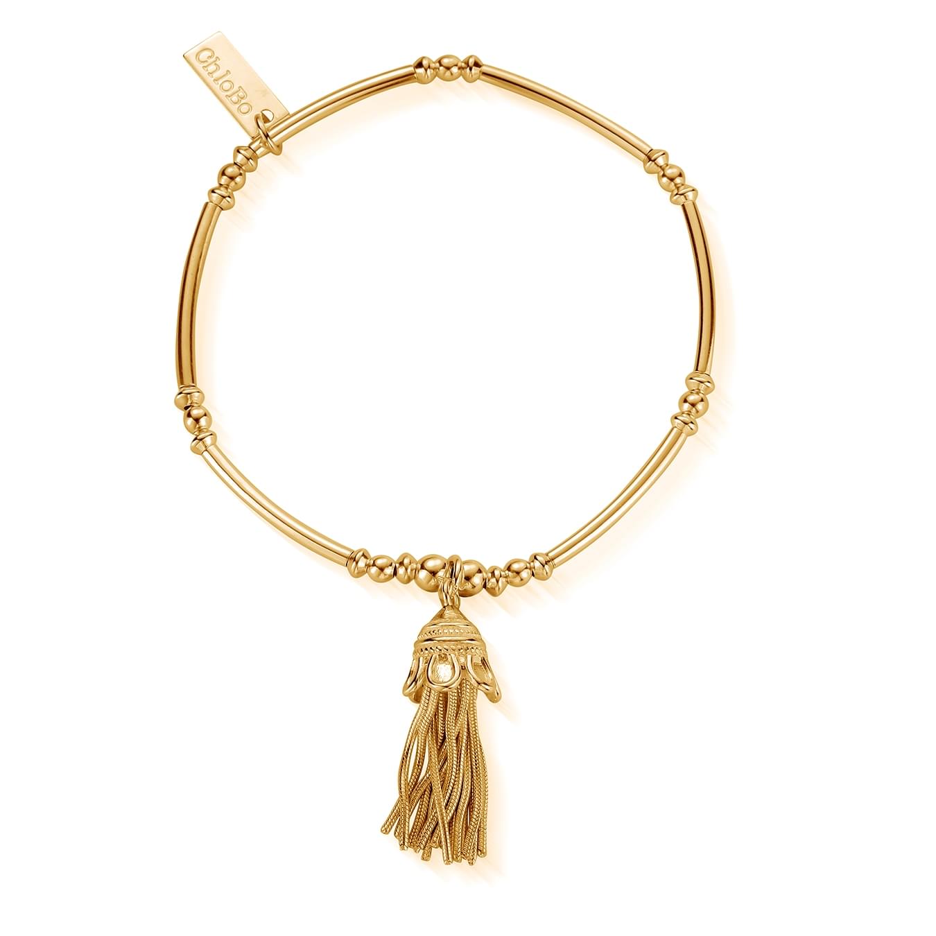 ChloBo Sterling Silver Gold Plated Didi Tassel Bracelet CBO-231 Image 1