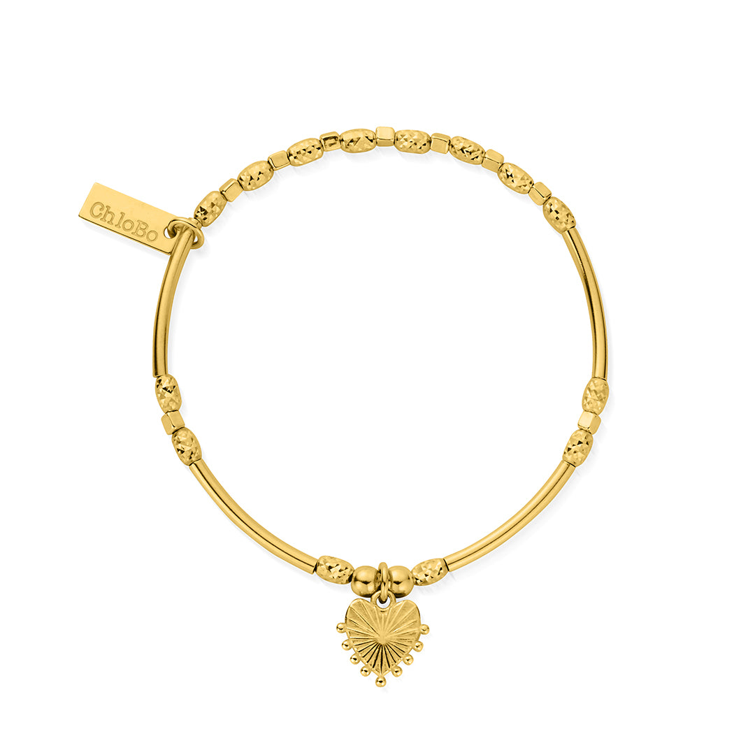ChloBo Sterling Silver Gold Plated Glowing Beauty Bracelet CBO-120 Image 1