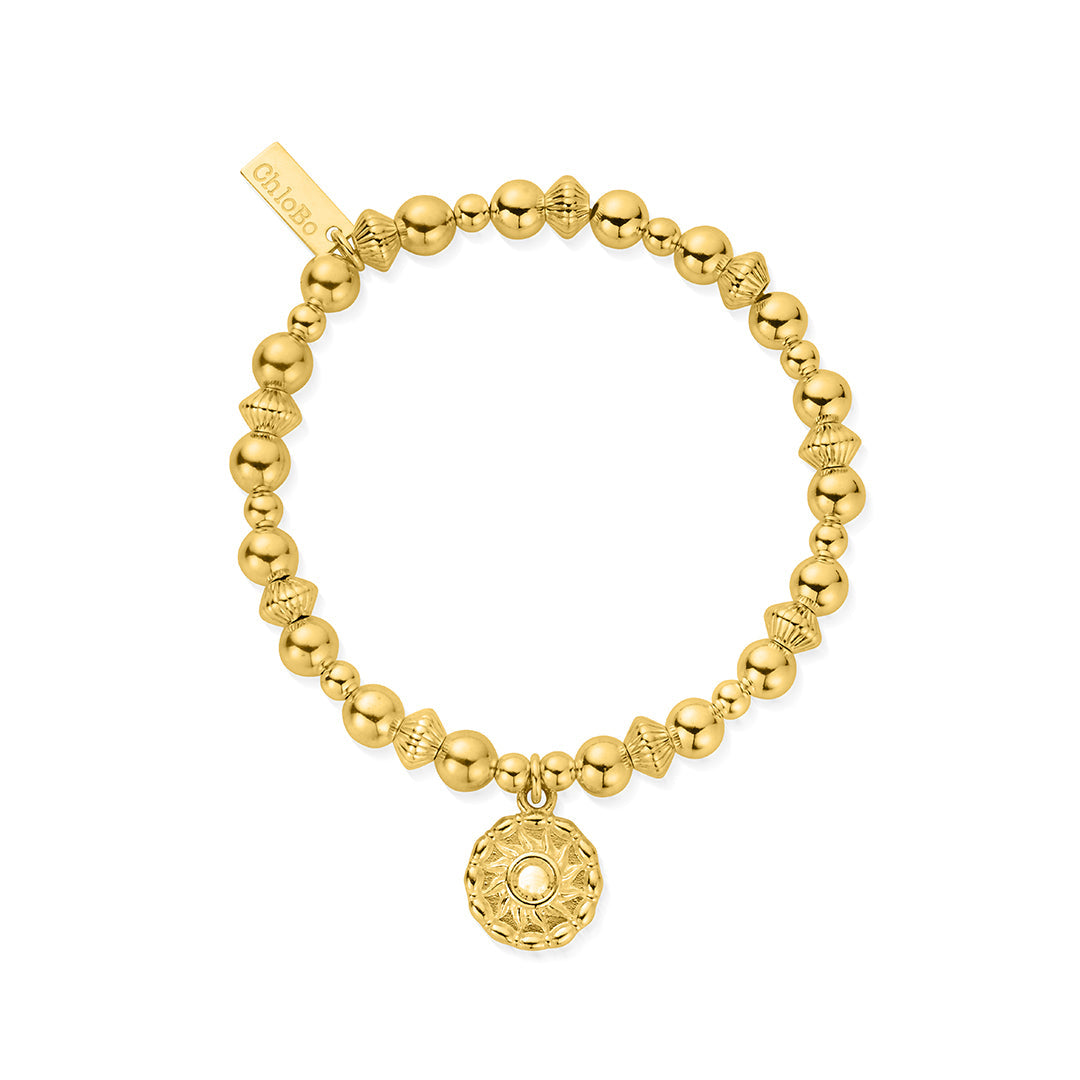 ChloBo Sterling Silver Gold Plated Joyful Energy Bracelet CBO-126 Image 1