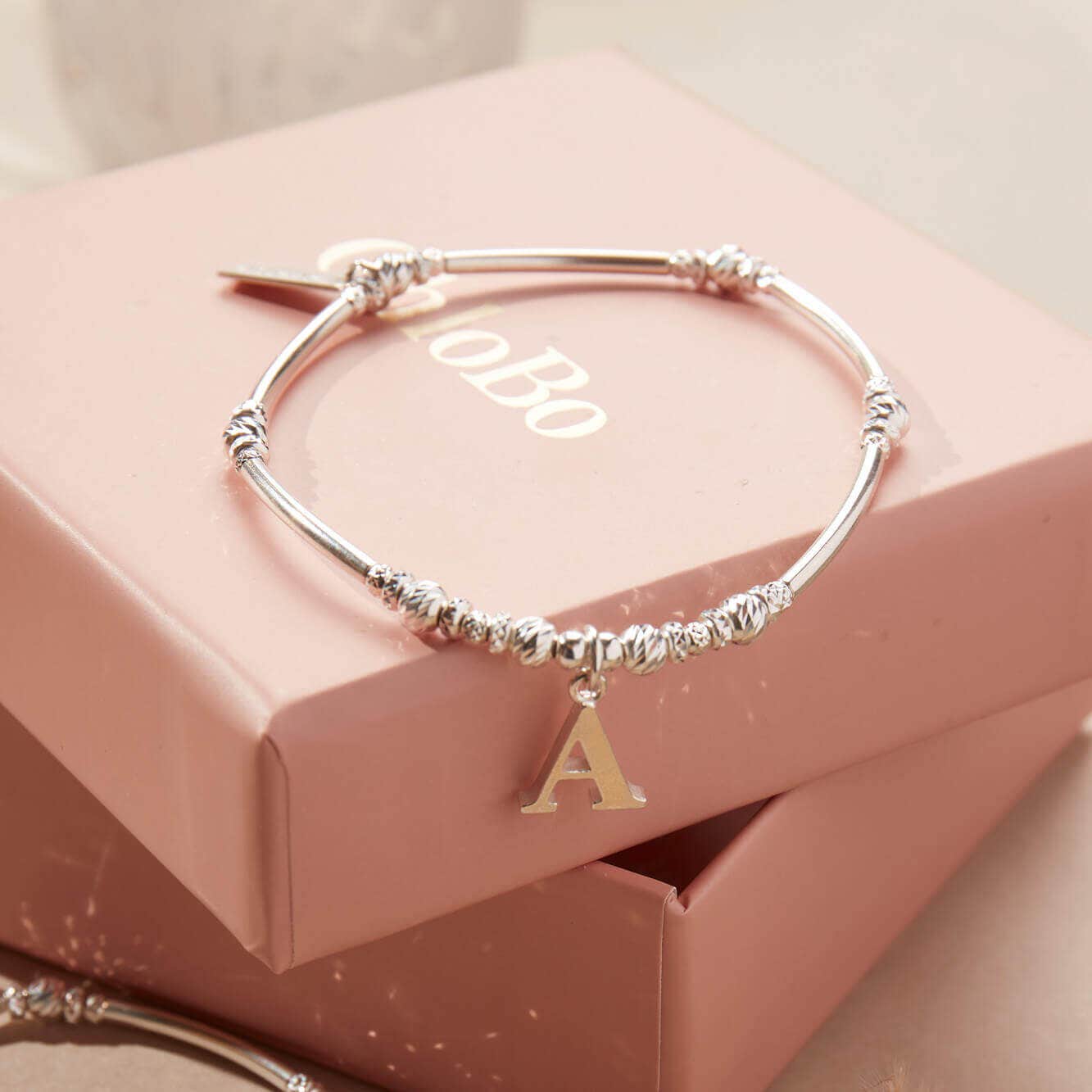 ChloBo Sterling Silver Initial Bracelet A CBO-304 Image 3