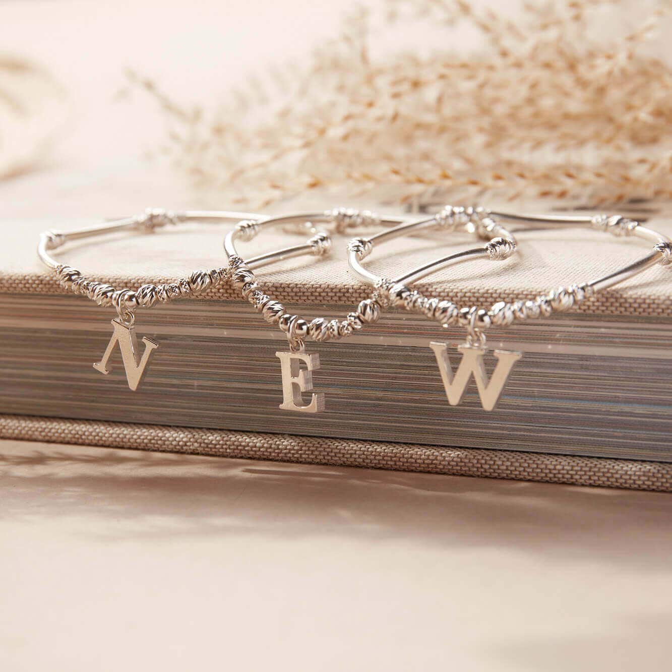 ChloBo Sterling Silver Initial Bracelet N CBO-317 Image 2