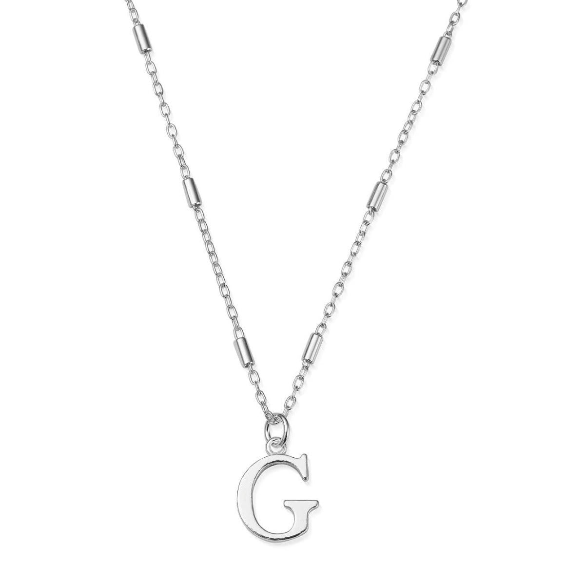 ChloBo Sterling Silver Initial Necklace G CBO-258 Image 1