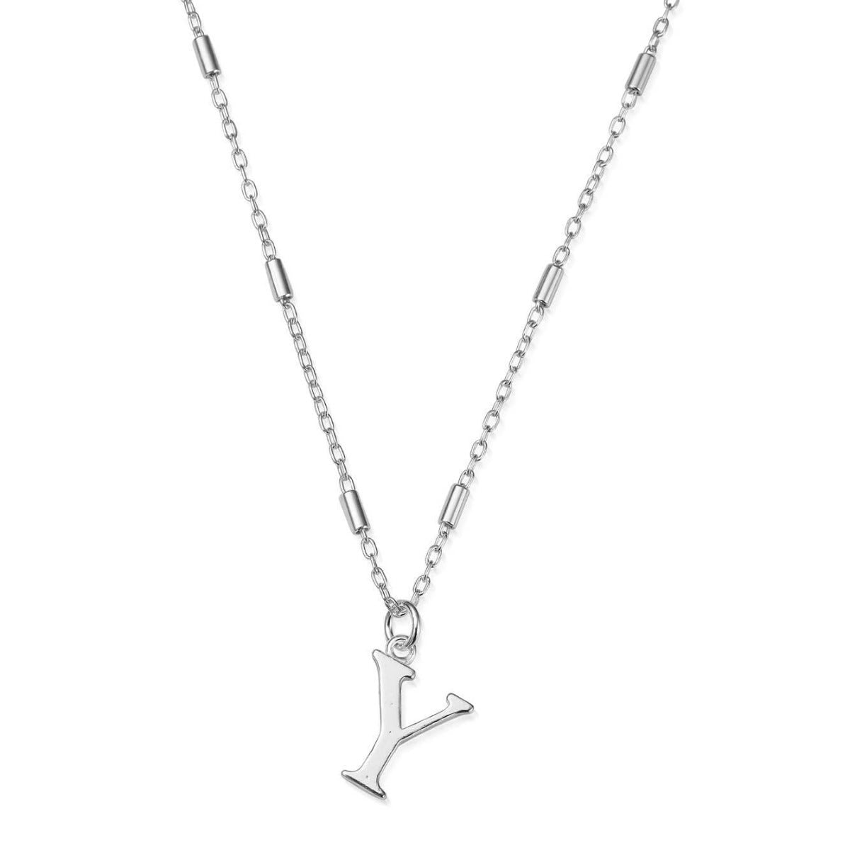 ChloBo Sterling Silver Initial Necklace Y CBO-276 Image 1