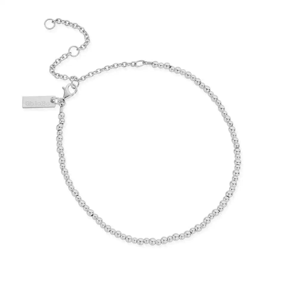 ChloBo Sterling Silver Mini Cute Anklet CBO-432 Image 1