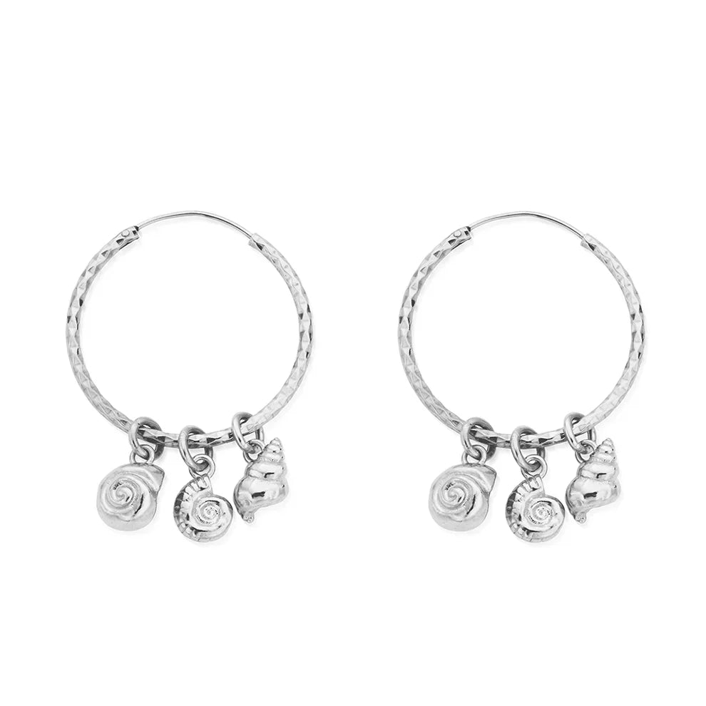 ChloBo Sterling Silver Resilient Dream Hoop Earrings CBO-749 Image 1