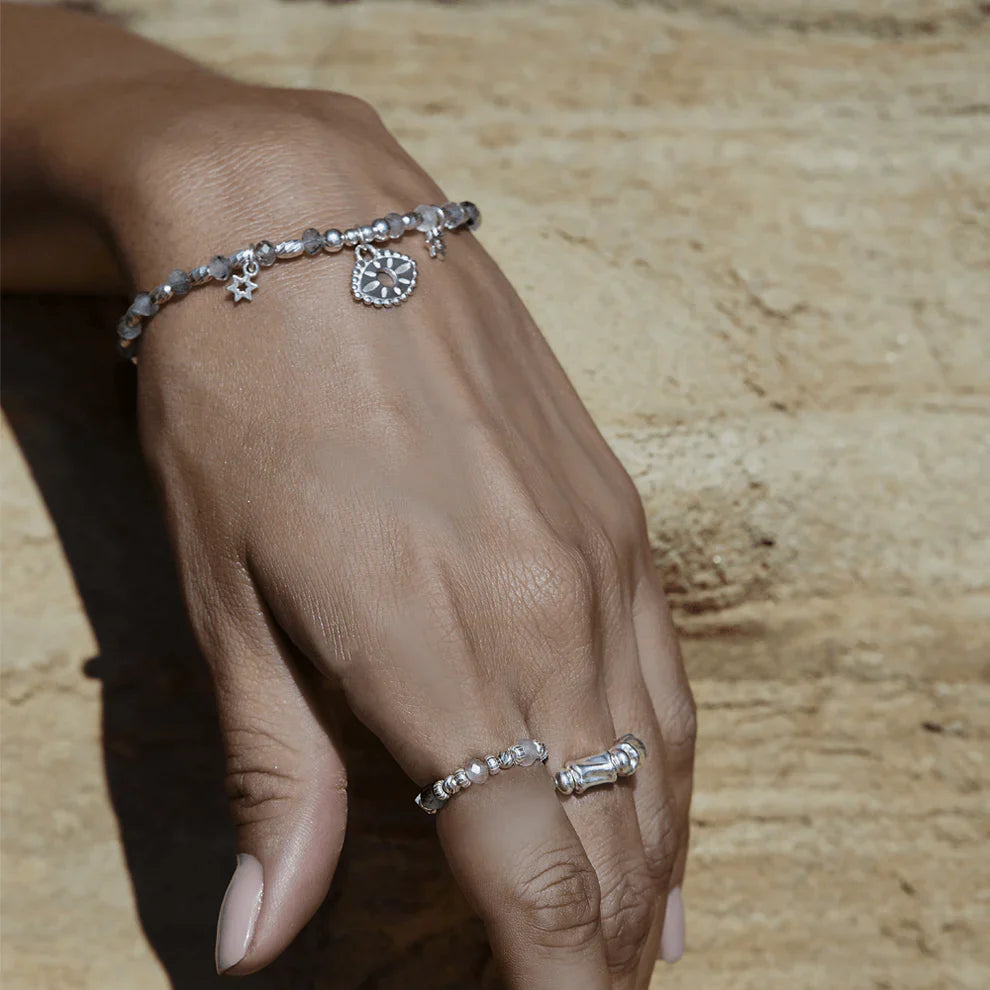 Chlobo Sterling Silver Visionary Black Rutilated Quartz Bracelet CBO-647 Image 2
