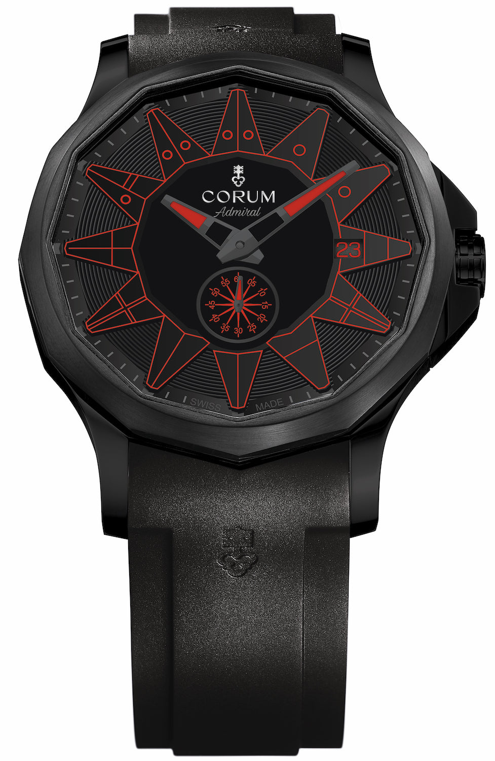 Corum Watch Admiral Legend 42 All Black Red A395/04007 Image 1