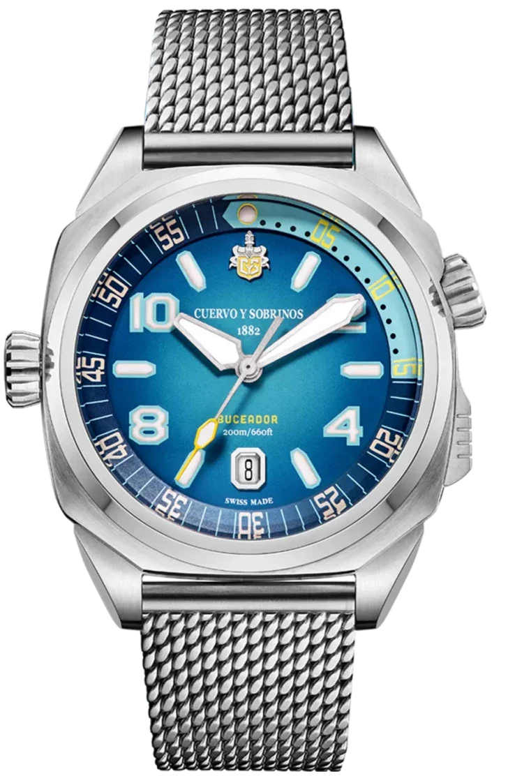 Cuervo y Sobrinos Buceador Caribe Bracelet Watch 2860B.1AZ Image 1
