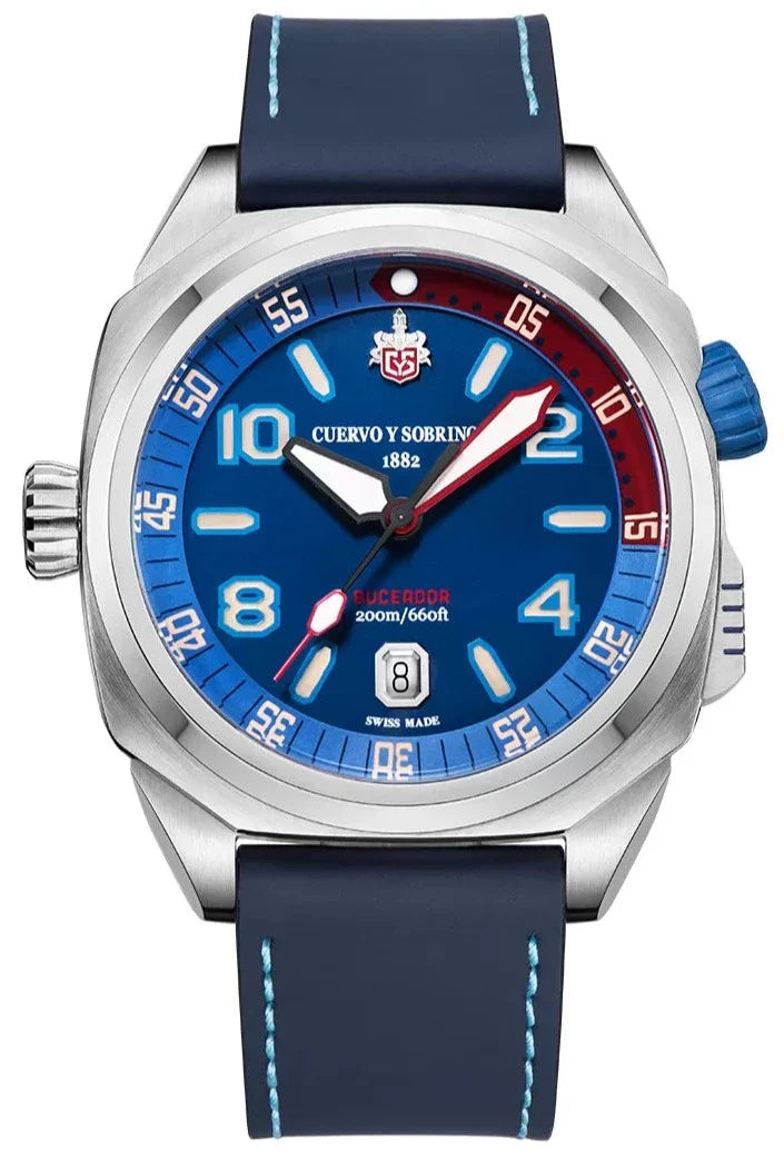 Cuervo y Sobrinos Buceador Caribe Watch 2860.1BL Image 1