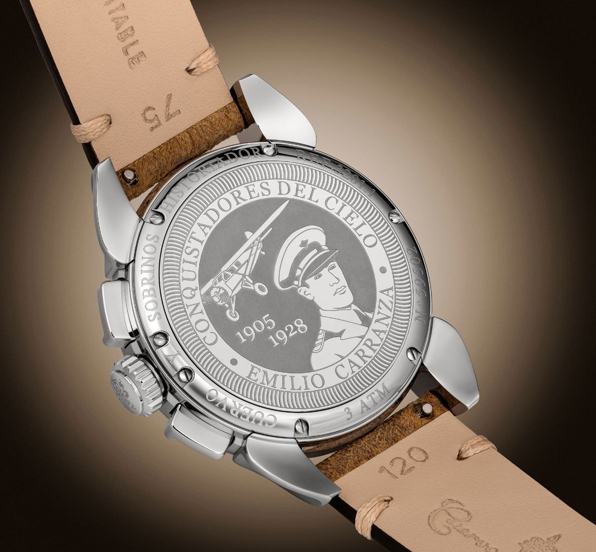 Cuervo y Sobrinos Chronograph Emilio Carranza Watch 3201.1EC Image 4