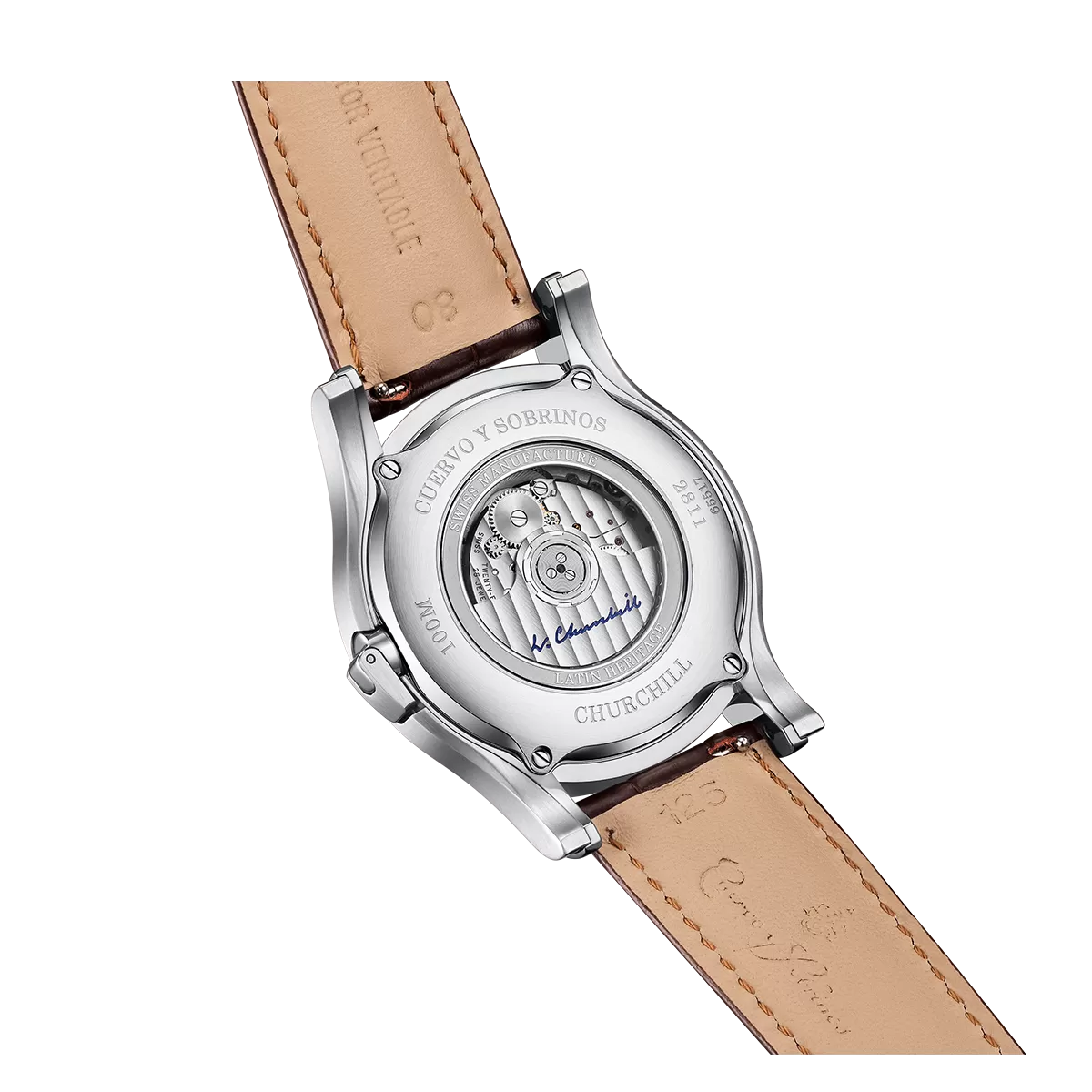 Cuervo y Sobrinos Churchill 1895 GMT Watch 2811.1GMTA Image 2