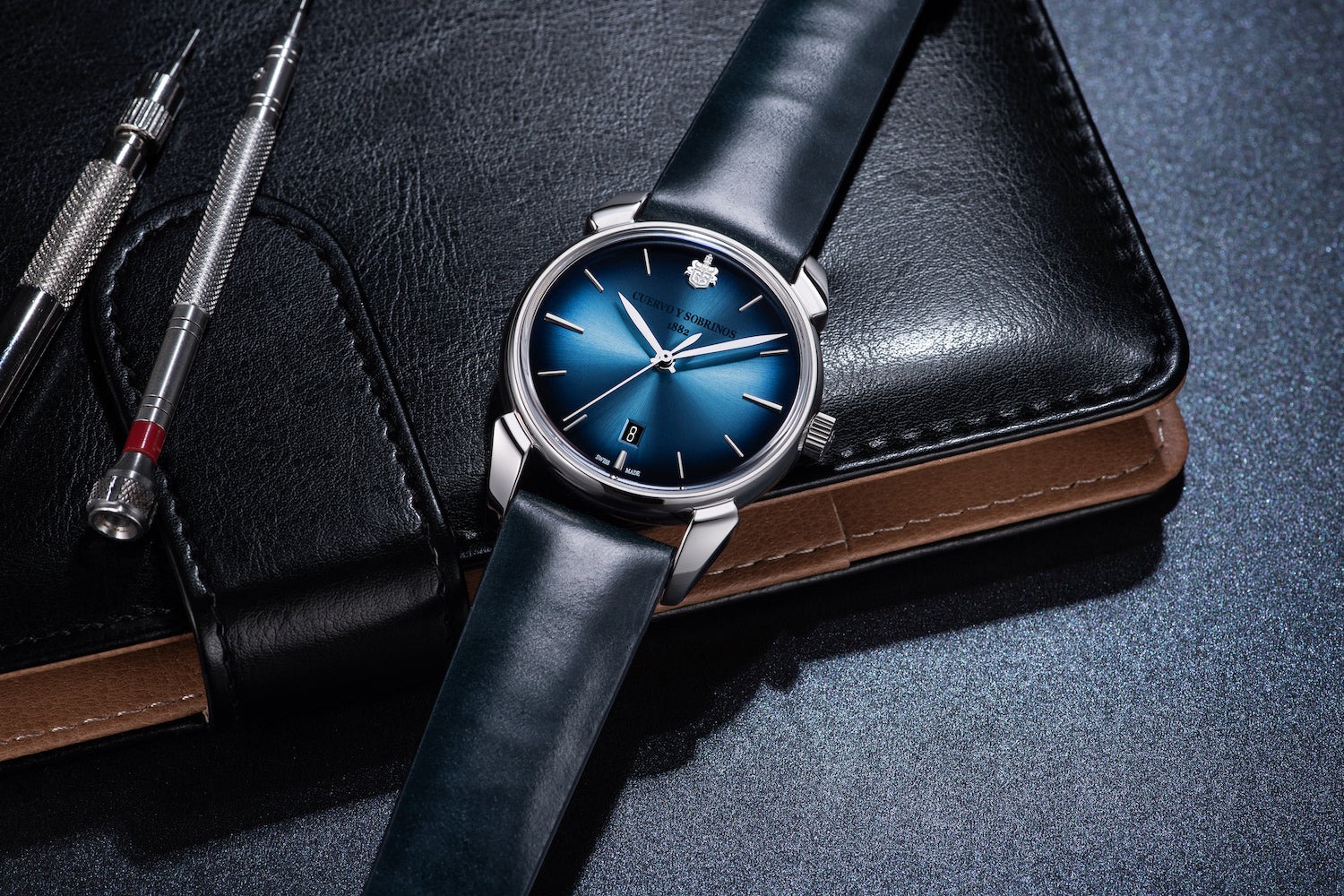 Cuervo y Sobrinos Historiador Asturias Blue Watch 3195.1ASB Image 7