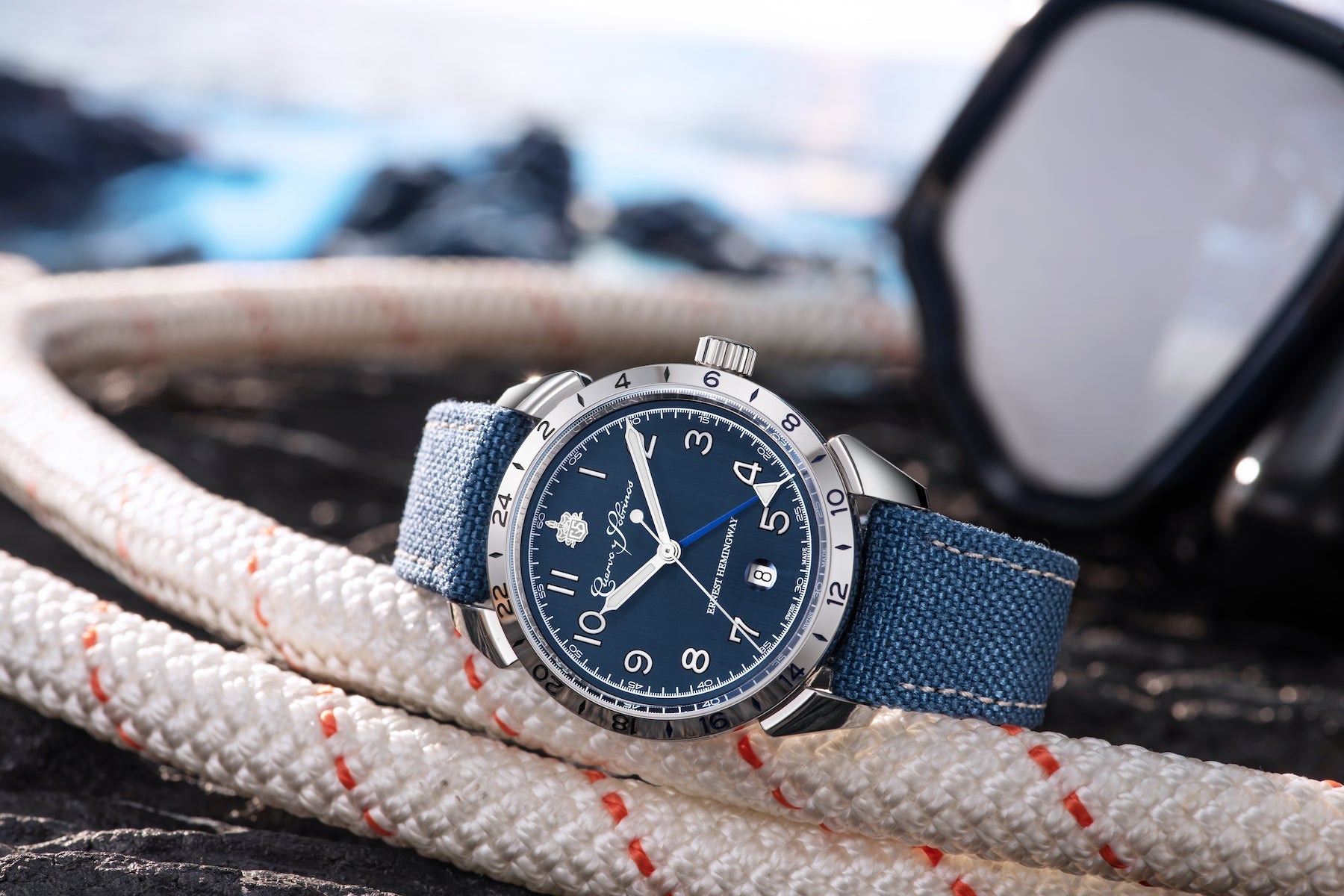 Cuervo y Sobrinos Historiador Hemingway The Fisherman Limited Edition Watch 3192B.1B Image 8