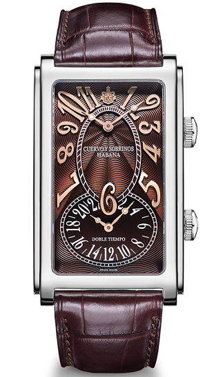 Cuervo y Sobrinos Prominente Doble Tiempo Watch 1112.1TM Image 1