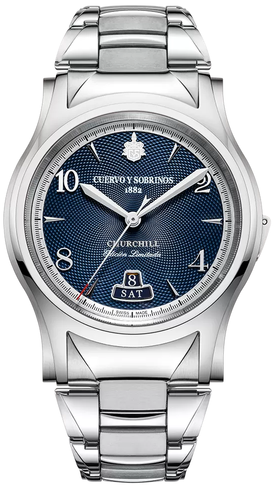 Cuervo y Sobrinos Robusto Churchill Sir Winston Limited Edition Watch 2810B.1SWB Image 1