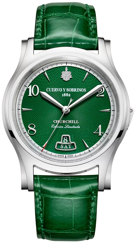 Cuervo y Sobrinos Robusto Churchill Sir Winston Limited Edition Watch 2810B.1SWG Image 2