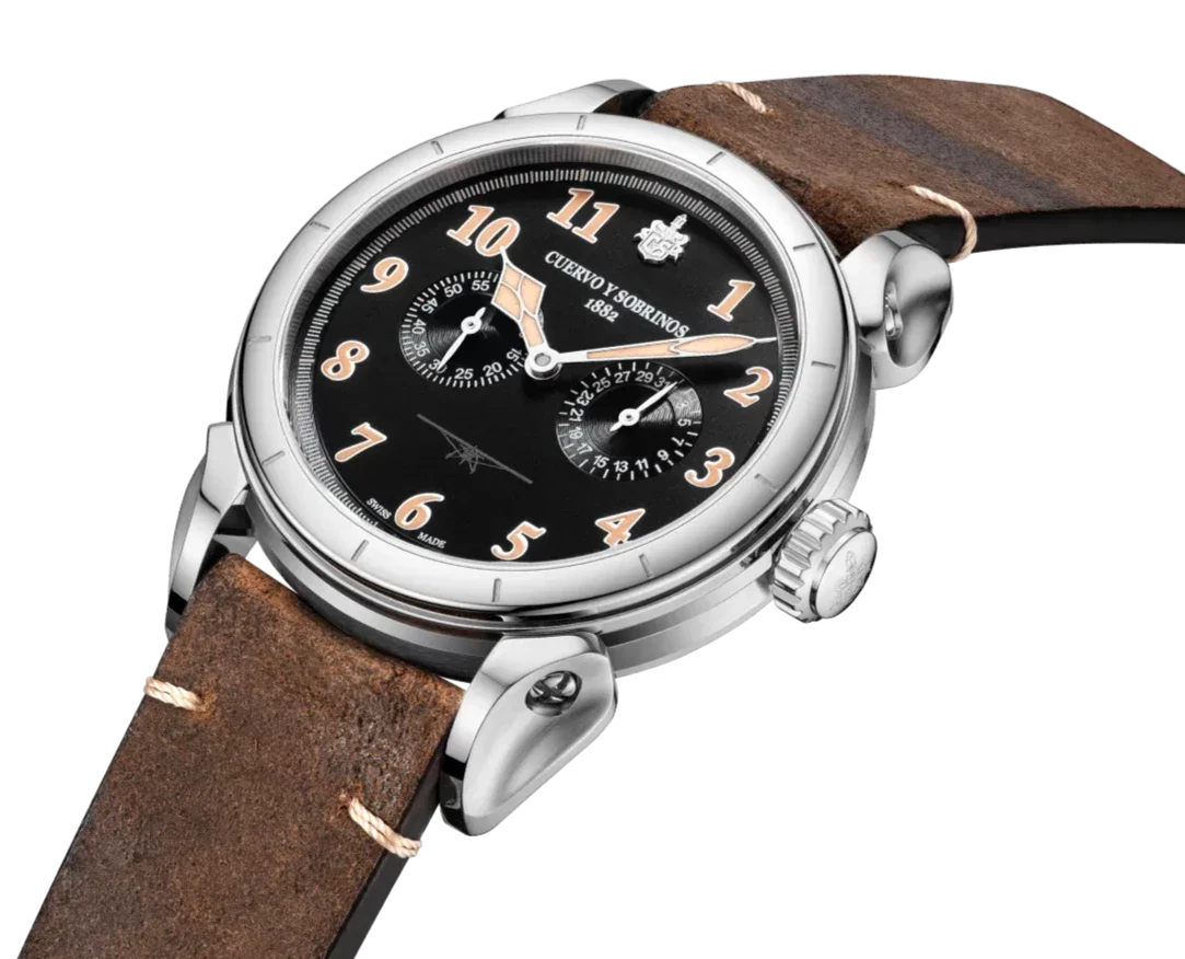 Cuervo y Sobrinos Vuelo Emilio Carranza Bicompax Watch 3202.1CN.BI Image 2