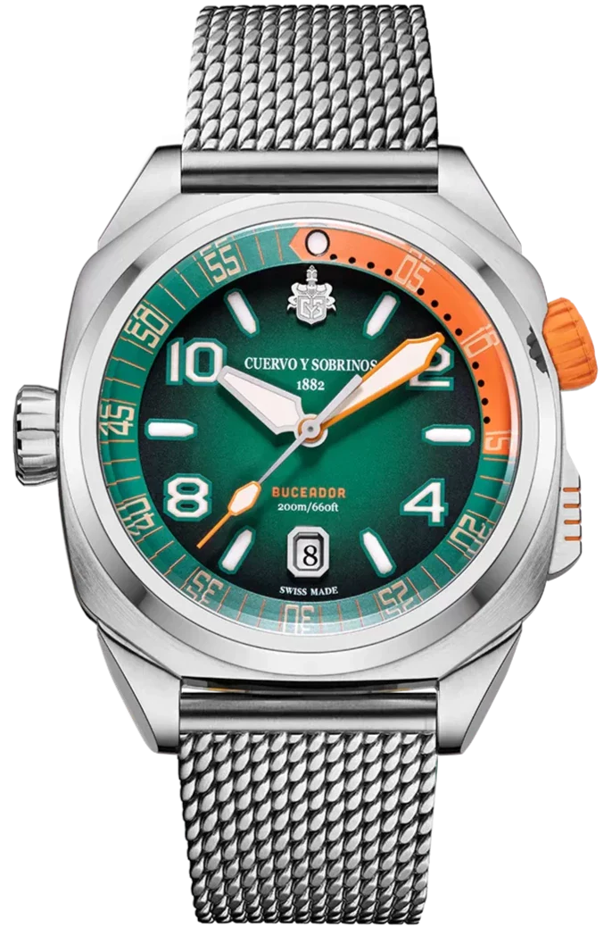 Cuervo y Sobrinos Watch Buceador Caribe Pipin Bracelet Limited Edition 2860B.1P Image 1