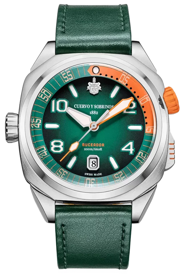 Cuervo y Sobrinos Watch Buceador Caribe Pipin Limited Edition 2860.1P Image 1