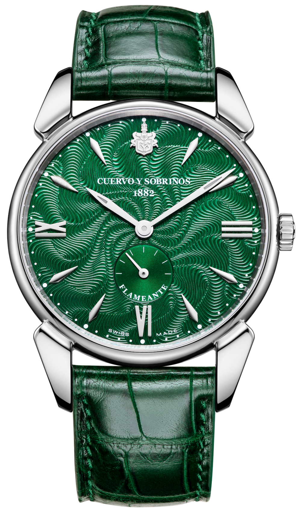 Cuervo y Sobrinos Watch Historiador Flameante Green Limited Edition 3130.1FGR Image 1