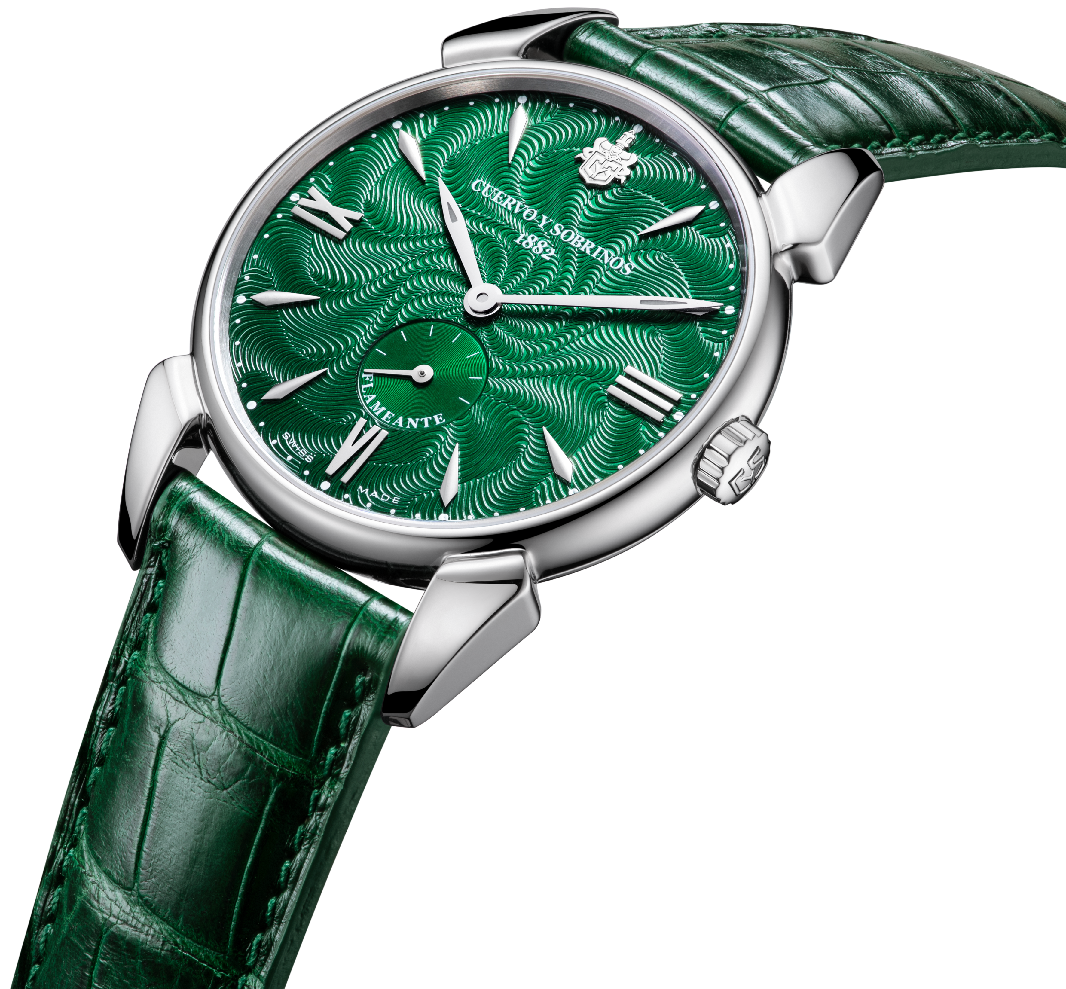 Cuervo y Sobrinos Watch Historiador Flameante Green Limited Edition 3130.1FGR Image 2