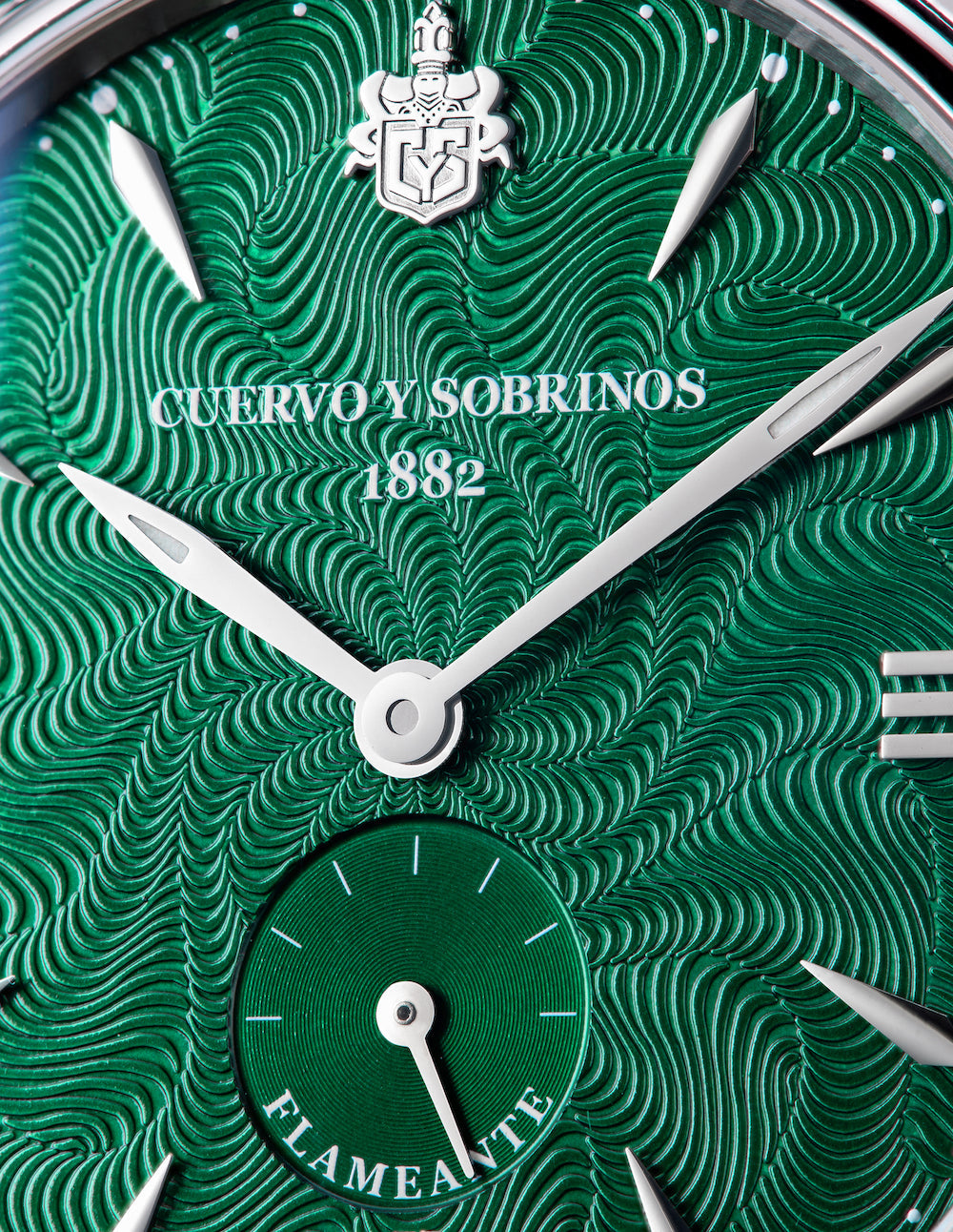 Cuervo y Sobrinos Watch Historiador Flameante Green Limited Edition 3130.1FGR Image 3