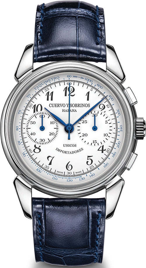 Cuervo y Sobrinos Watch Historiador Landeron Limited Edition D 3146.1W Image 1