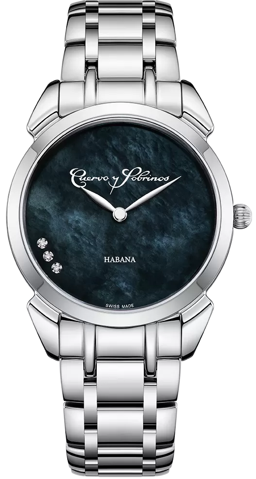 Cuervo y Sobrinos Watch Historiador Primera Dama Black Bracelet 3113B.1N Image 1