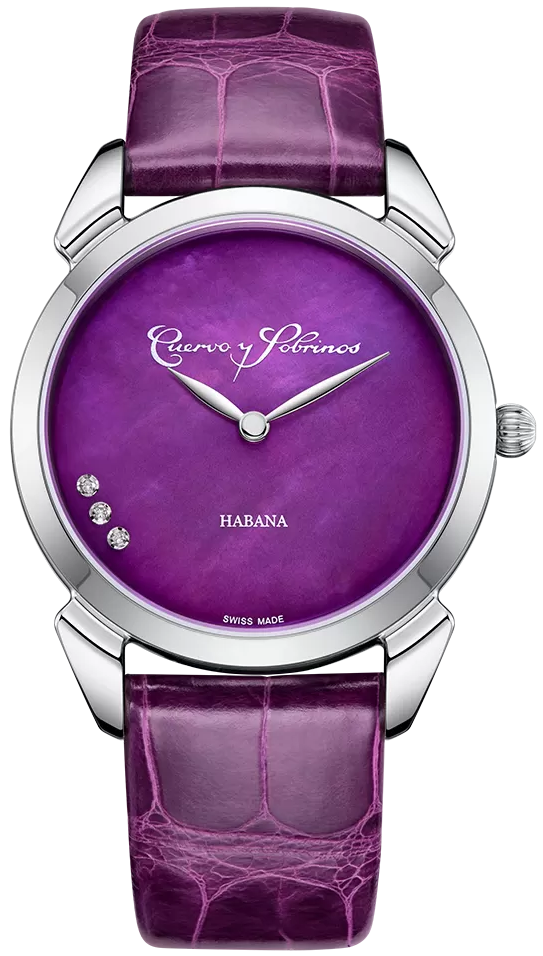 Cuervo y Sobrinos Watch Historiador Primera Dama Purple 3113.1P Image 1