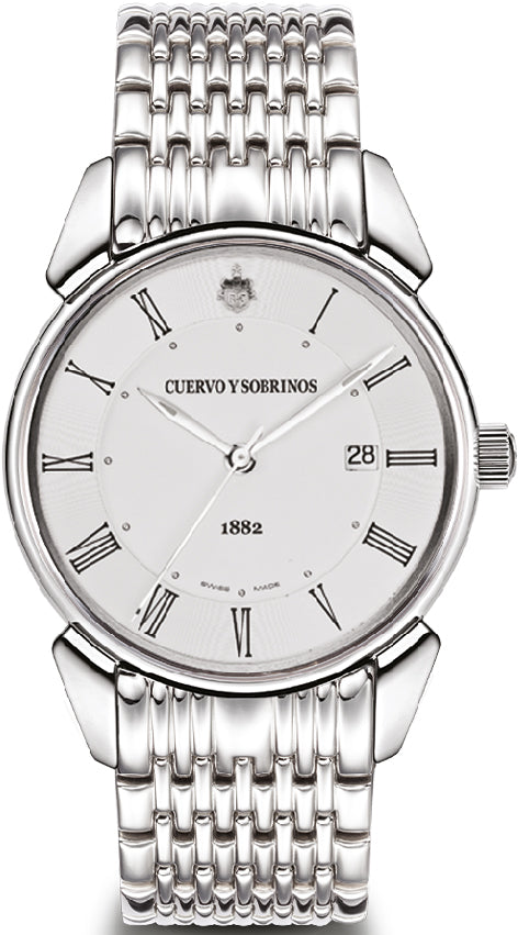 Cuervo y Sobrinos Watch Historiador Segundos Centrales 3195B.1CS.AR Image 1
