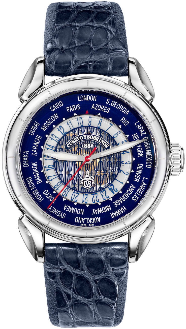 Cuervo y Sobrinos Watch Historiador World Timer 3202.1BHDM Image 1