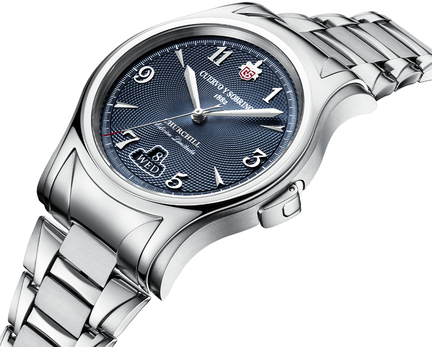 Cuervo y Sobrinos Watch Robusto Churchill Sir Winston Limited Edition Bracelet D 2810B.1SW BRACELET Image 2
