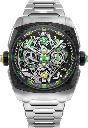 Cyrus Klepcys Dice Lime Carbon Bracelet Limited Edition Watch 539.508.TCM.B Image 1