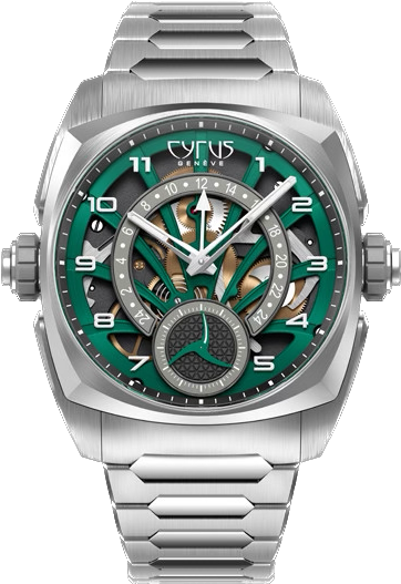 Cyrus Klepcys GMT Palm Green Bracelet Limited Edition Watch 539.507.TTM.C Palm Green Image 1