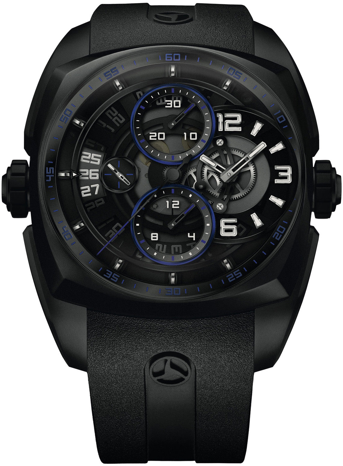 Cyrus Klepcys Skeleton Dark And Blue Black DLC Limited Edition Watch 539.504.DDB.A Image 1