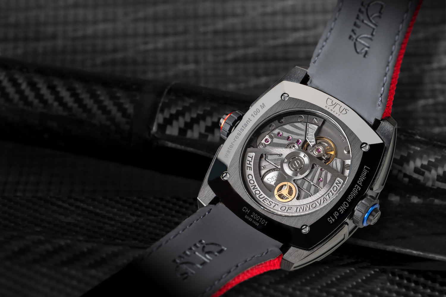 Cyrus Watch Klepcys Dice Black DLC Carbon Fiber Limited Edition 539.508.DDC.A Image 2