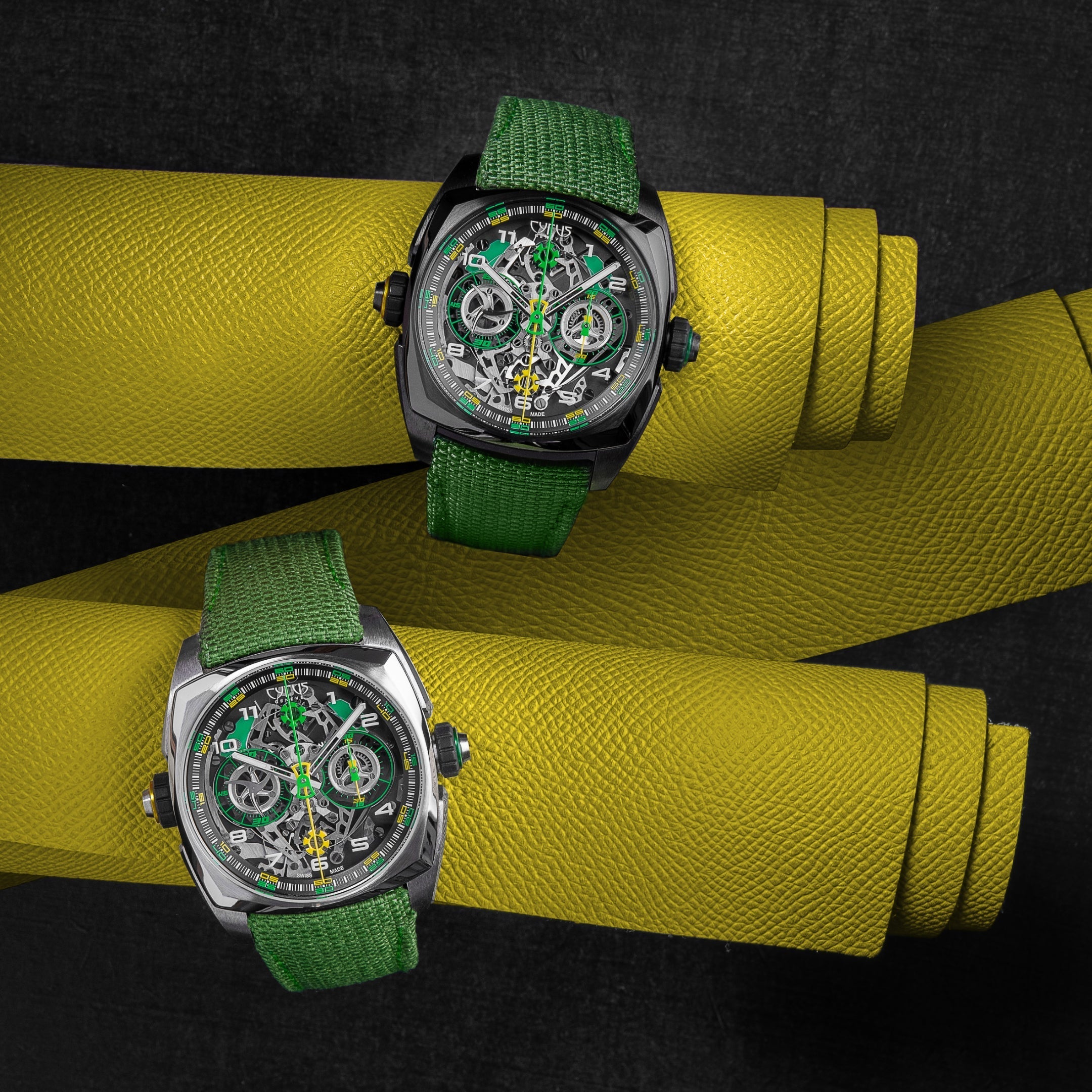 Cyrus Watch Klepcys DICE Lime DLC Titanium Limited Edition 539.508.DD.B Image 5