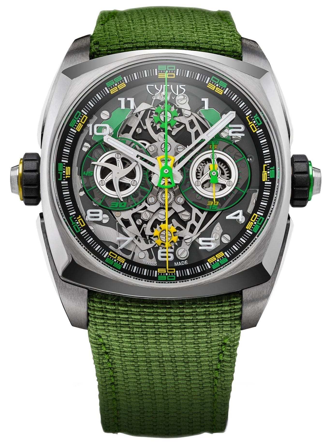 Cyrus Watch Klepcys DICE Lime Titanium Limited Edition 539.508.TT.B Image 1