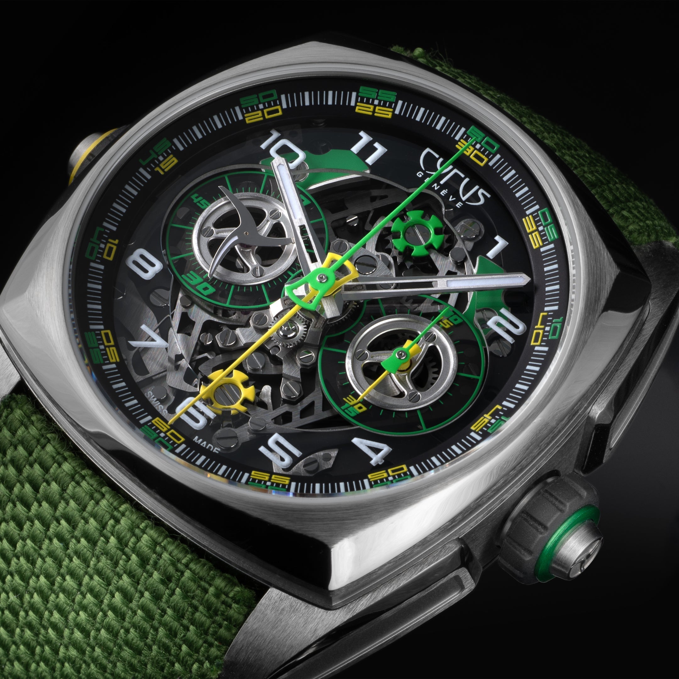 Cyrus Watch Klepcys DICE Lime Titanium Limited Edition 539.508.TT.B Image 3