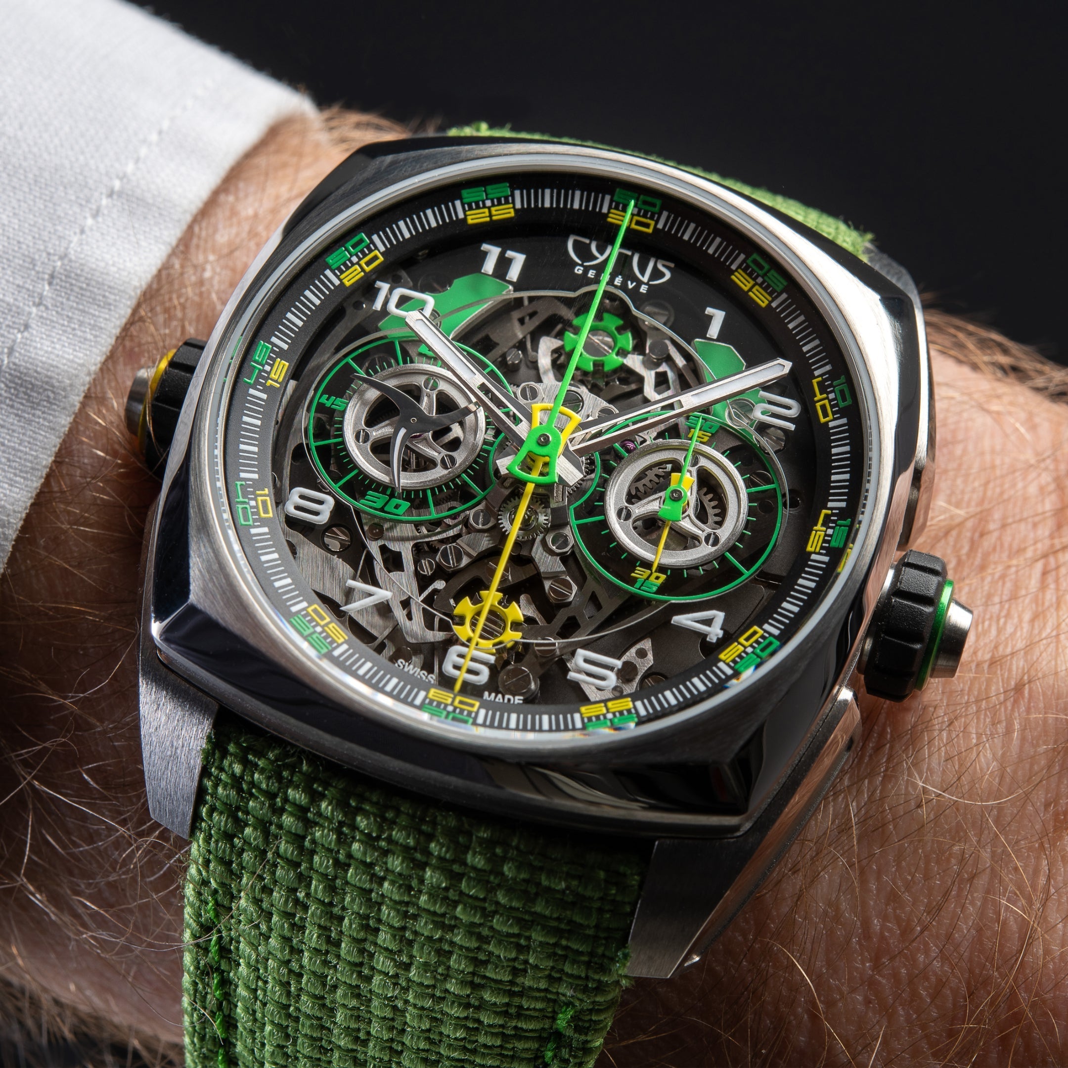 Cyrus Watch Klepcys DICE Lime Titanium Limited Edition 539.508.TT.B Image 6