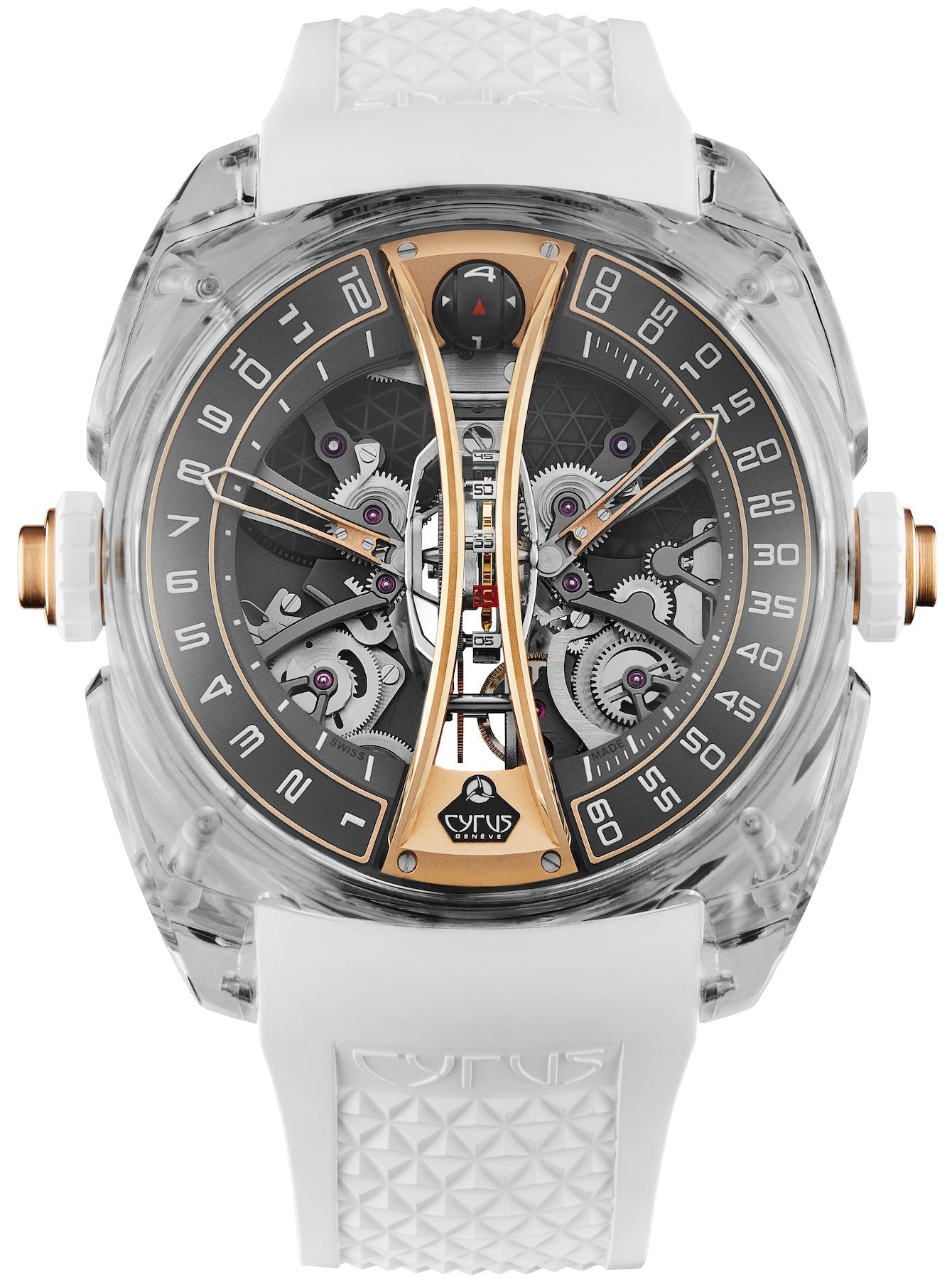 Cyrus Watch Klepcys Vertical Skeleton Tourbillon Sapphire Limited Edition 539.506.ZG.A Image 1