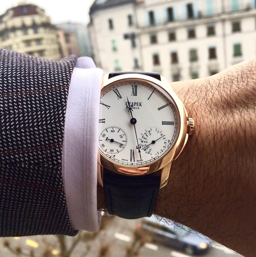 Czapek Watch Quai des Bergues Guilloche Ricochet Gold No.33S Limited Edition Quai des Bergues Guilloche Ricochet Gold No.33S Image 2