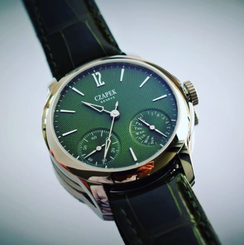 Czapek Watch Quai des Bergues Guilloche Ricochet Steel Rainforest Green S Limited Edition Quai des Bergues Guilloche Ricochet Steel Rainforest Green S Image 2