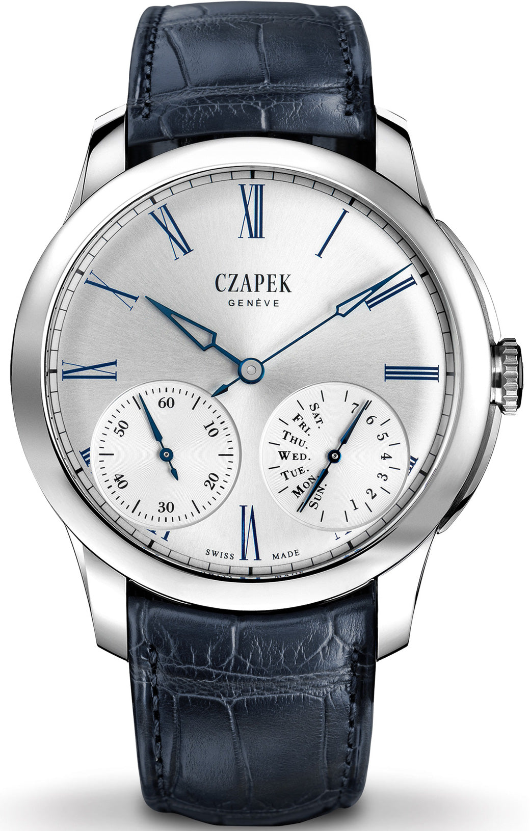 Czapek Watch Quai des Bergues Steel Guilloche Ricochet Steel No.25bis Limited Edition