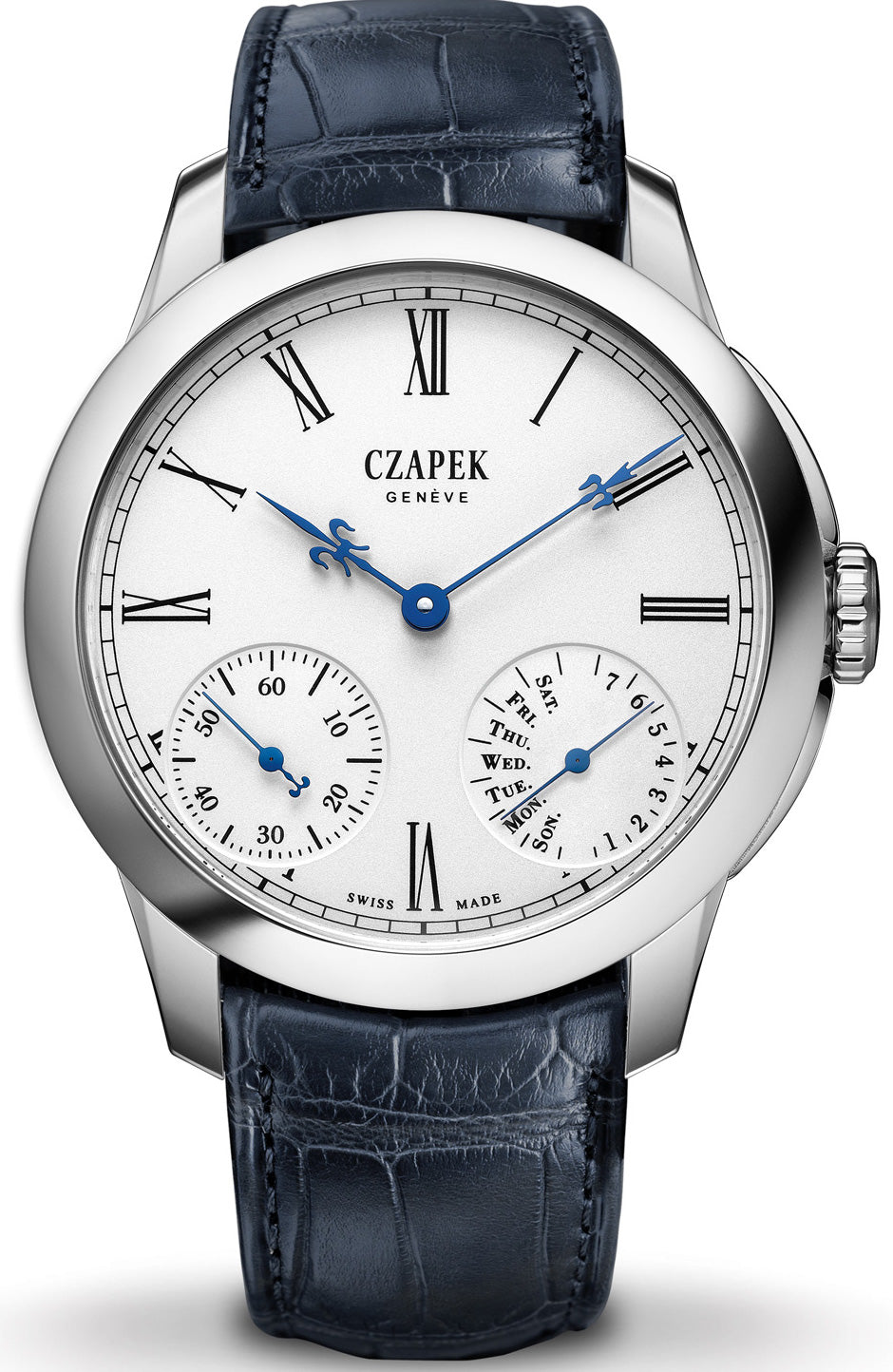 Czapek Watch Quai des Bergues Steel Guilloche Ricochet Steel No.19S Limited Edition