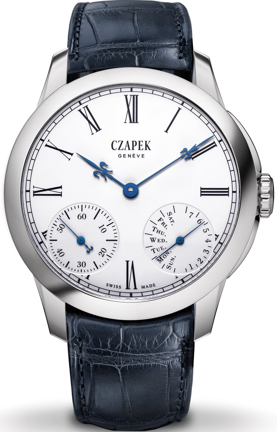Czapek Watch Quai des Bergues Steel Guilloche Ricochet Steel No.25s Limited Edition